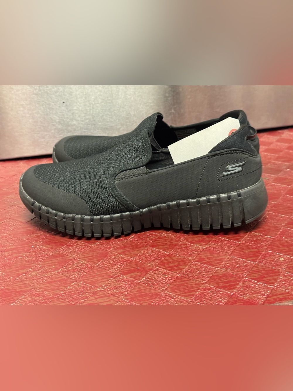 Skechers GOwalk Smart Vetiver Men’s Slip-On Shoes Black Size 8.5 Casual Loafer